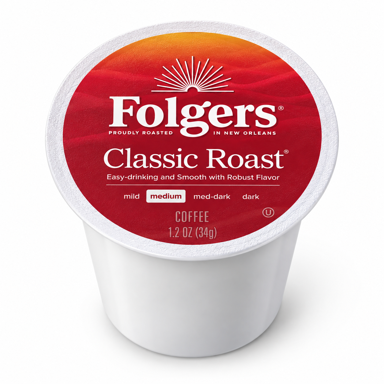 Folgers Classic Roast single-serve coffee pod